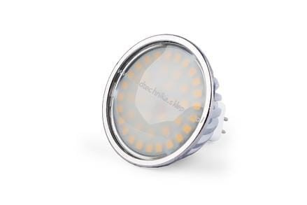 Żarówka Led MR16 42SMD 2835H Alu Mleczna CW 10-18V AC/DC 6W/540lm