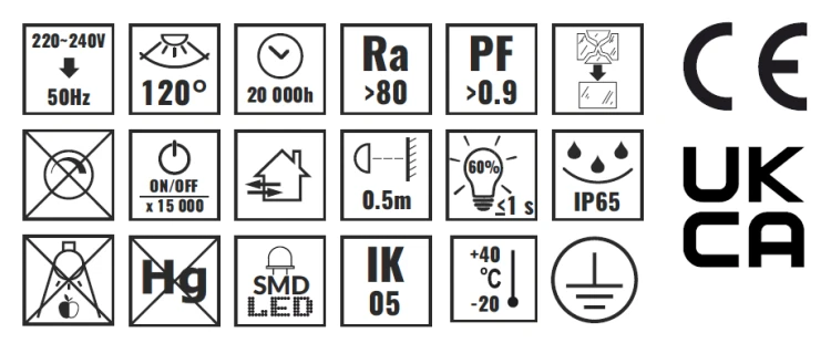Lampa uliczna LED 100W/12000lm NW parametry techniczne
