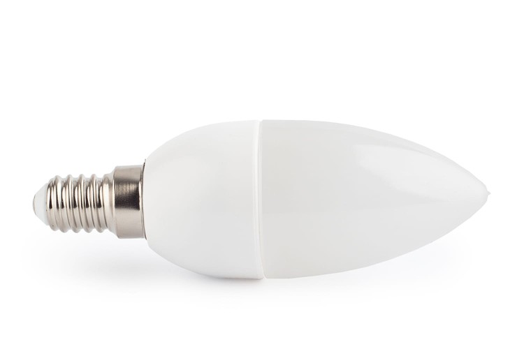 Żarówka Led E14 4SMD 2835 Świeca Mleczna Zimna 2W/180lm