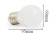 Żarówka Led E27 15SMD 5630H Kula Ceramiczna Zimna 5,5W/470lm wymiary