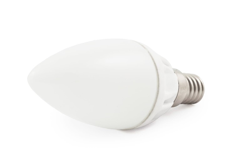 Żarówka Led E14 12SMD 2835H Świeca Ceramiczna Zimna 5W/450lm