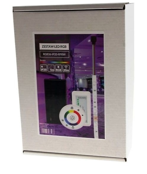 Zestaw - Taśma LED RGB 150SMD IP20 Pilot RF Okrągły