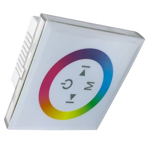 Ściemniacz Dotykowy LED RGB 12V-24V DC Ścienny Biały