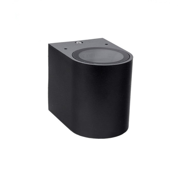 Oprawa Ścienna Czarna Obudowa aluminiowa z gniazdem GU10