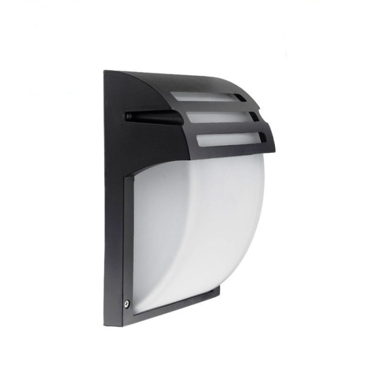 Oprawa Ścienna Aluminiowa Czarna Mat 1xE27