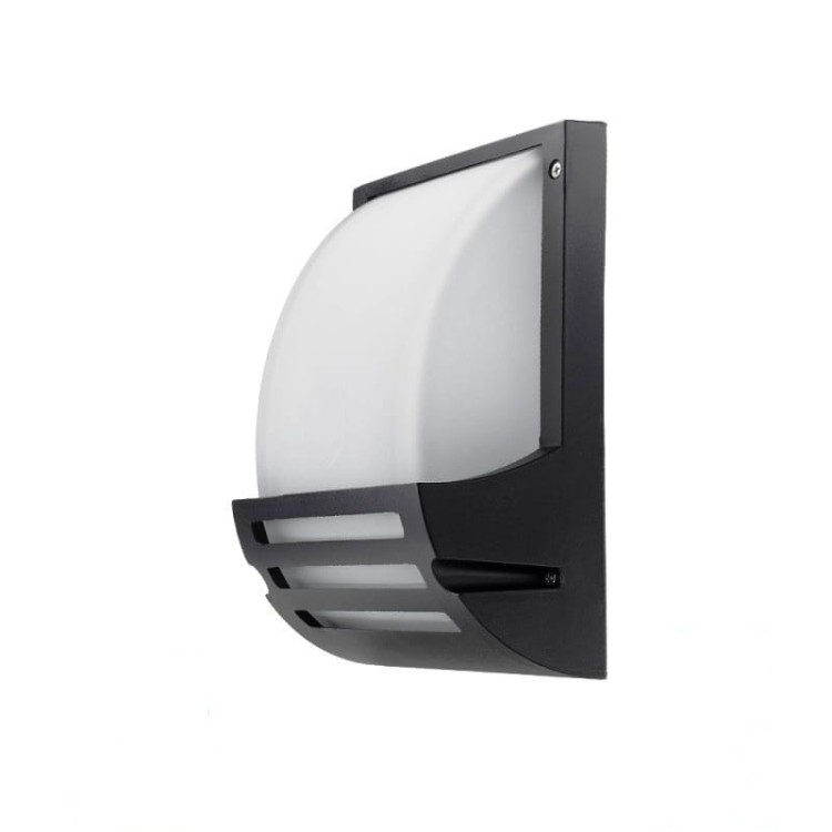 Oprawa Ścienna Aluminiowa Obudowa Czarna matowa 1xE27