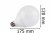 Żarówka Led E27 40SMD 5730H Kula Ciepła 18W/1620lm wymiary