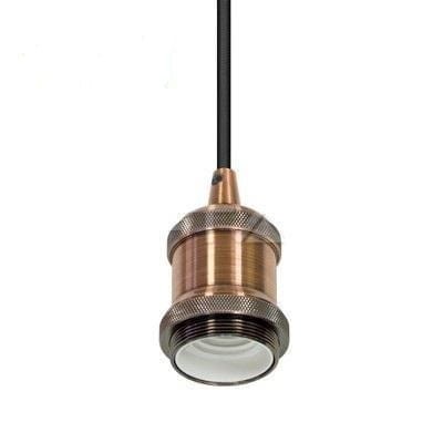 Oprawka E27 Metal Wisząca Loft Vintage miedź