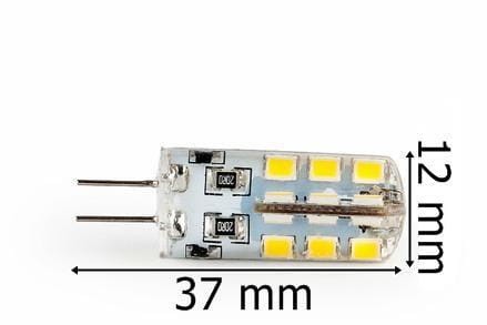 Żarówka LED G4 24SMD 3014 Silicon Neutralna 3,2W/320lm 230V wymiary