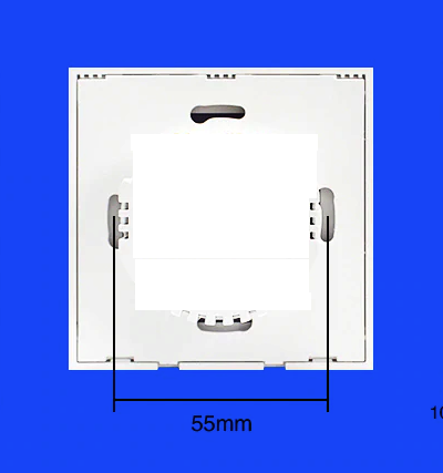 Wymiar tyłu - Dotykowy Ściemniacz do LED 230V/3-150W Szklany czarny