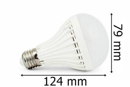 Żarówka Led E27 45SMD 2835H Ciepła 10W/850lm wymiary