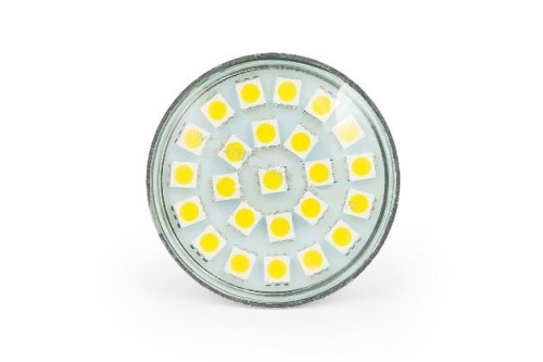 Żarówka Led MR16 24SMD 5050H Aluminiowa Zimna 12V DC 3,5W/260lm