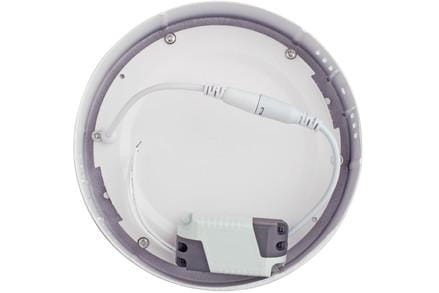 Panel LED natynkowy okrągły 24W/2160lm CW zasilanie