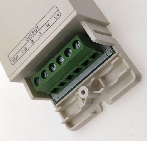 Sterownik Odbiornik RGB CCT 5-kanałowy DIM sposób podłączenia