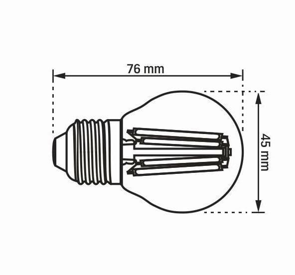 Żarówka LED E27 Filament 6W/680lm barwa Ciepła