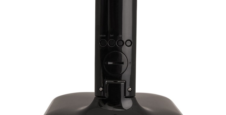 Lampka na biurko LED 5W Czarna LCD Dimmable tył