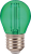 Żarówka Led E27 2W 60lm zielona Edison COG