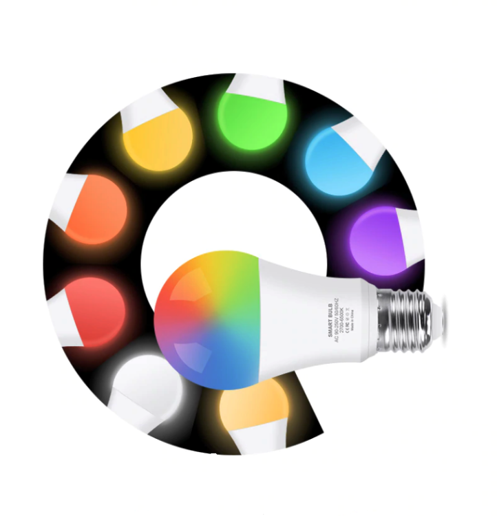 Żarówka LED E27 RGB+CW 10W/980lm  wielokolorowa dimmable