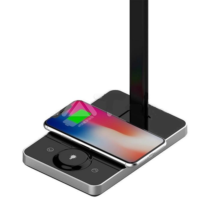 Lampka biurkowa indukcyjne ładowanie telefonu