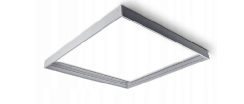 Ramka metalowa do paneli LED 600x600x44 po zamontowaniu