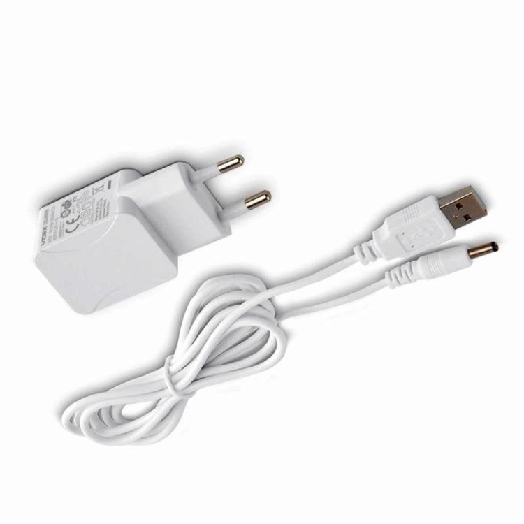 Lampka biurkowa LEDowa 5W Biała LCD Ściemnialna adapter