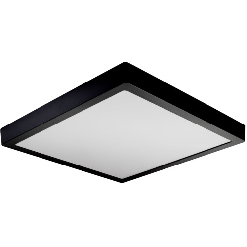 Panel LED czarny natynkowy kwadrat 24W/2640lm NW