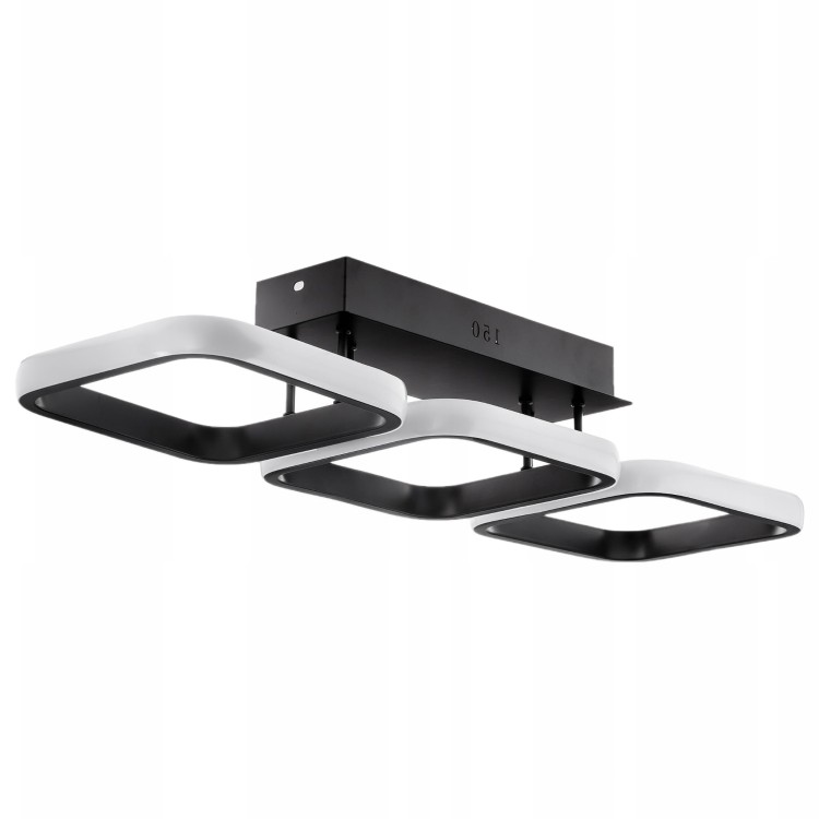Lampa LED 3xKwadrat 42W/3780lm CCT z pilotem + TUYA