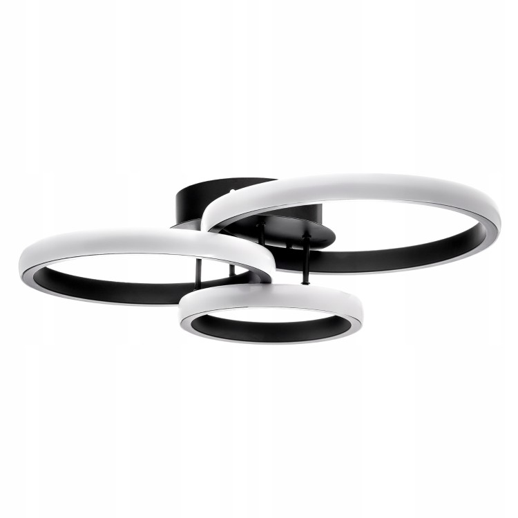 Lampa LED 3xOkrąg 46W/4140lm CCT z pilotem + TUYA