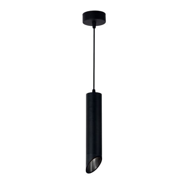 Lampa Wisząca Oprawa Skośna Aluminiowa Czarna