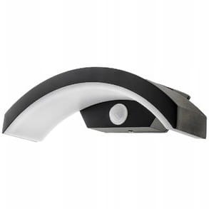 Kinkiet Ogrodowy Ścienny 12W/1100lm Czujnik Ruchu Czarny