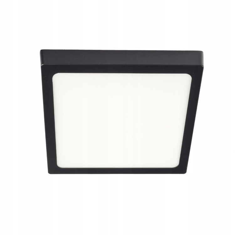 Panel LED Czarny Natynkowy kwadrat 18W/1620lm NW