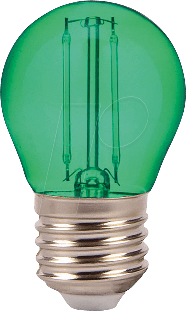 Żarówka Led E27 2W 60lm dekoracyjna zielona