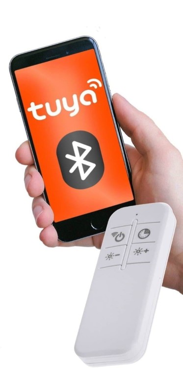 Ściemnialny żyrandol LED 22W/1980lm okrąg biały sterowany aplikacją lub pilotem