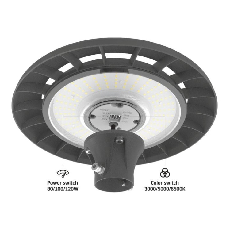 Lampa parkowa LED  z regulacją mocy  i barwy światła