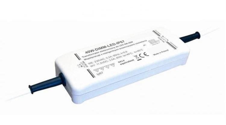 Transformator do led 230V/12V - 40W Dim