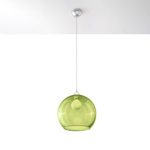 Lampa wisząca BALL zielona montaż sufitowy