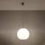 Lampa wisząca BALL biała z żarówką led