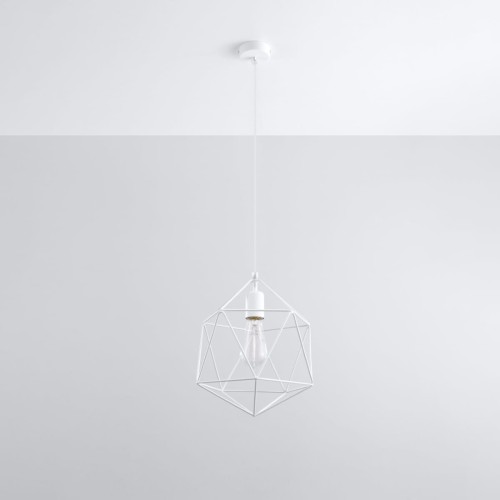 Żyrandol wiszący GASPARE biały