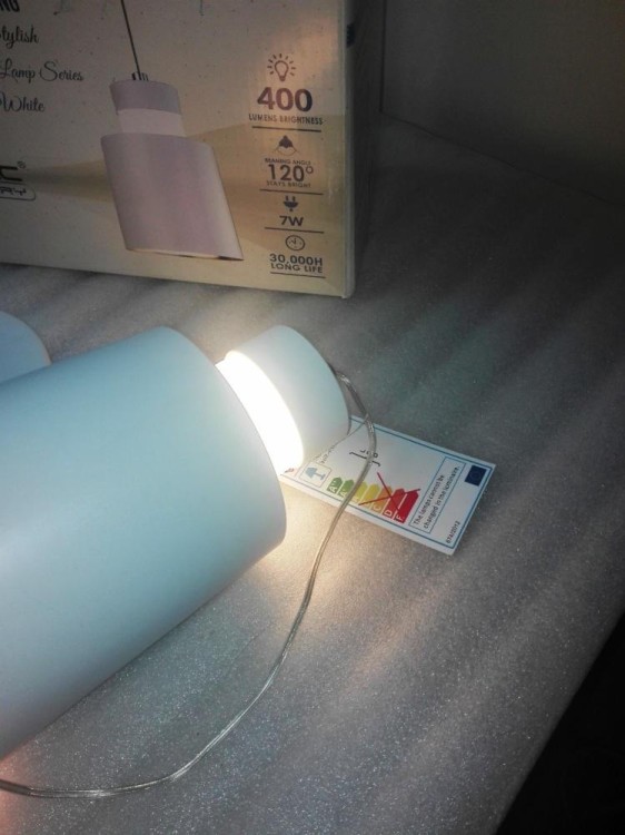 Żyrandol Wiszący Led 7W/400lm Biała WW