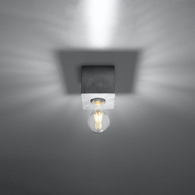 Plafon ARIZ beton z żarówką LED