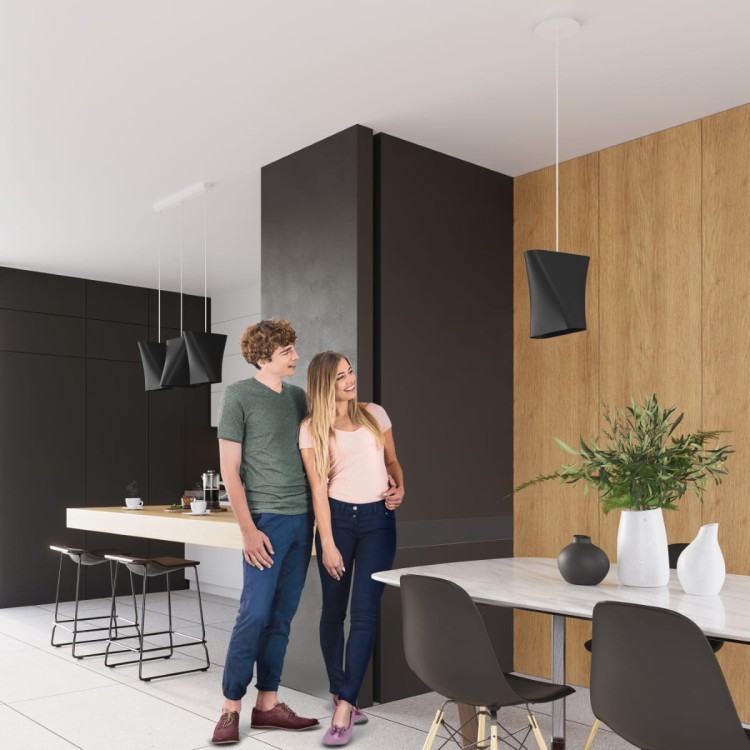 Żyrandol BLUM 1 czarny biuro