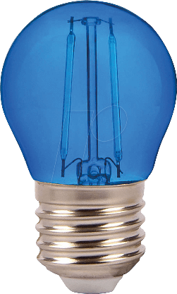 Żarówka LED E27 2W 60lm dekoracyjna niebieska